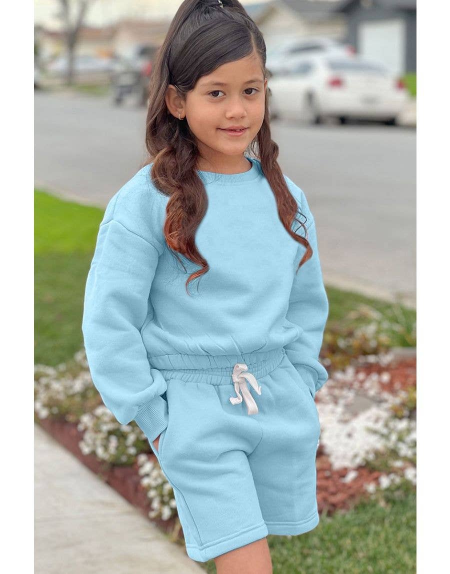 Girl's 2pc Short Jog Set :