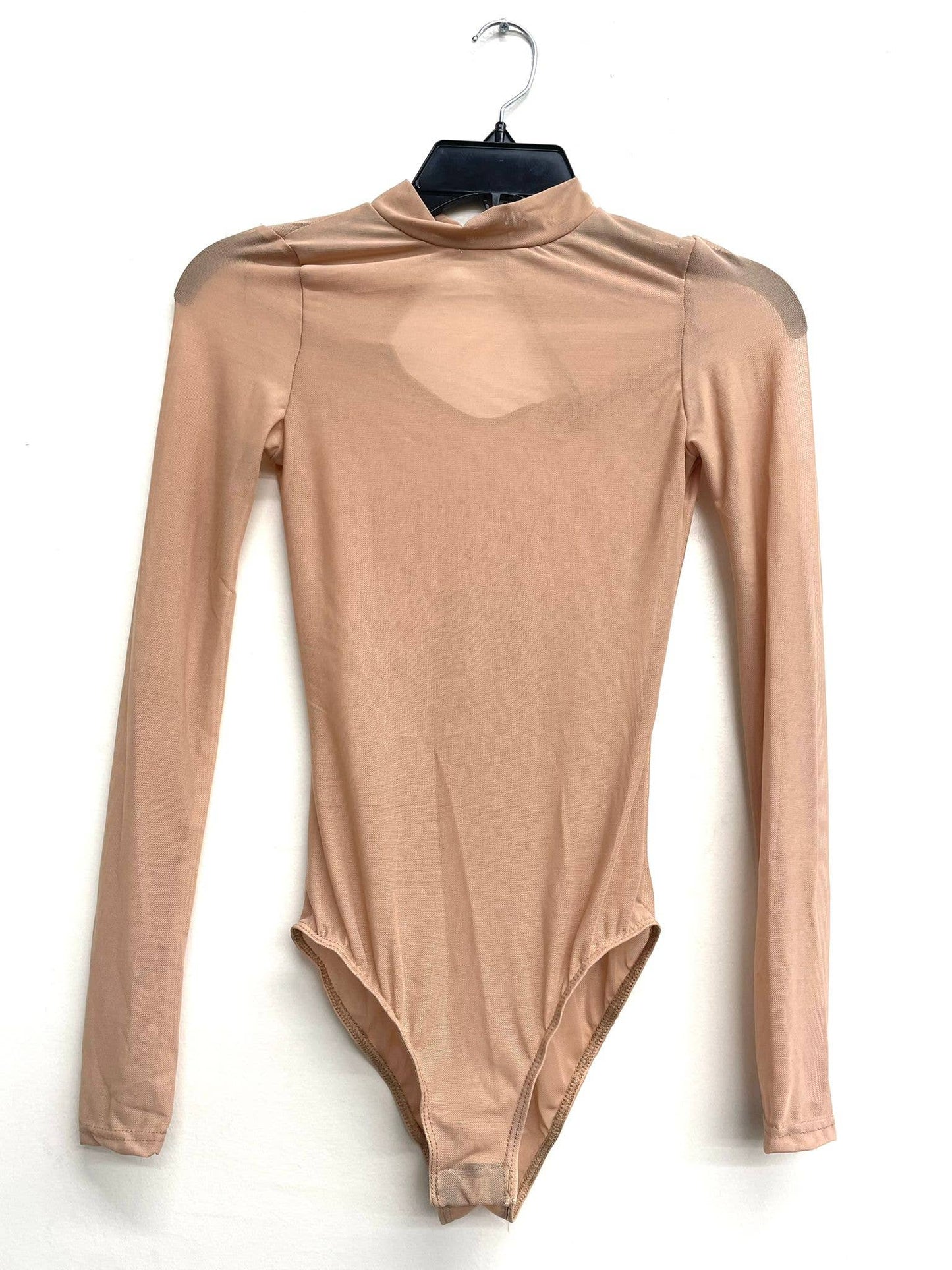 Mesh Mock Neck Bodysuit: