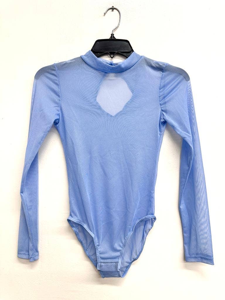 Mesh Mock Neck Bodysuit: