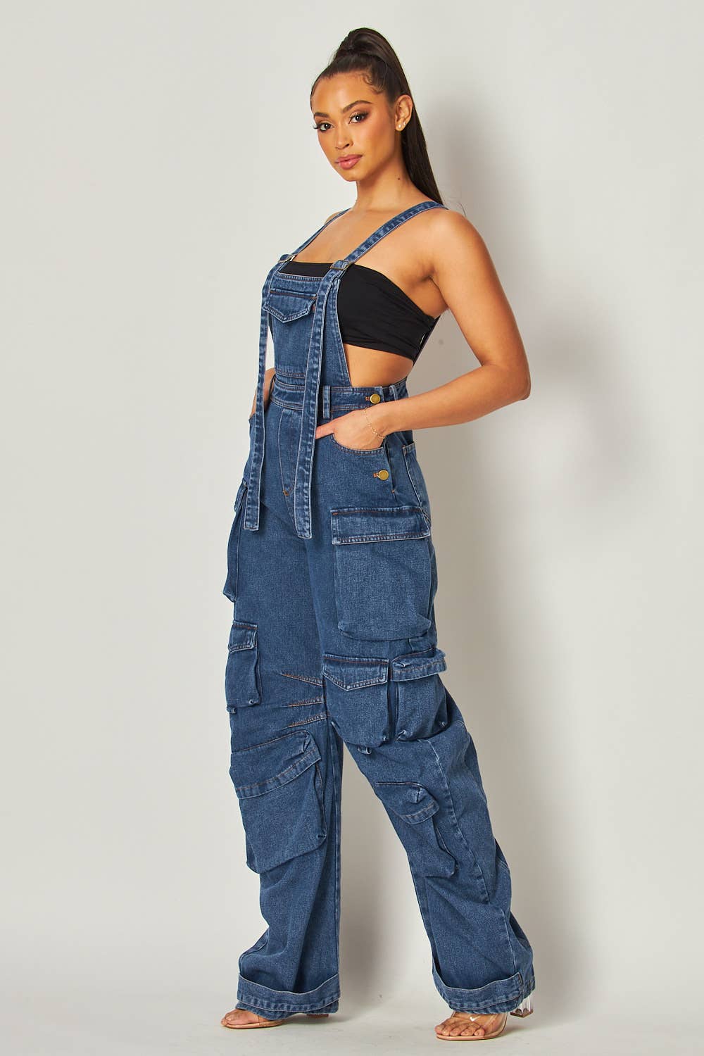 STRAPPY CARGO JUMPSUIT