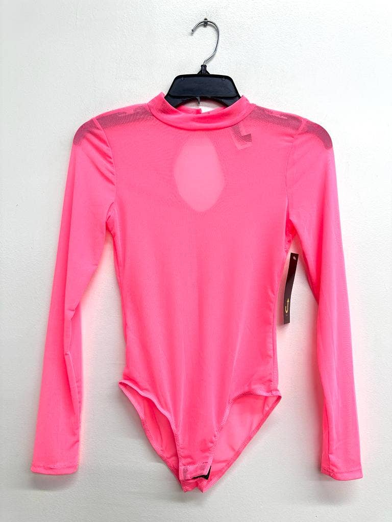 Mesh Mock Neck Bodysuit: