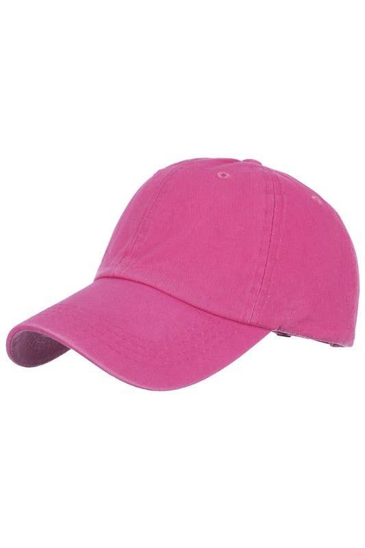 WASHED BRUSHED COTTON VINTAGE BASEBALL CAP GRAY