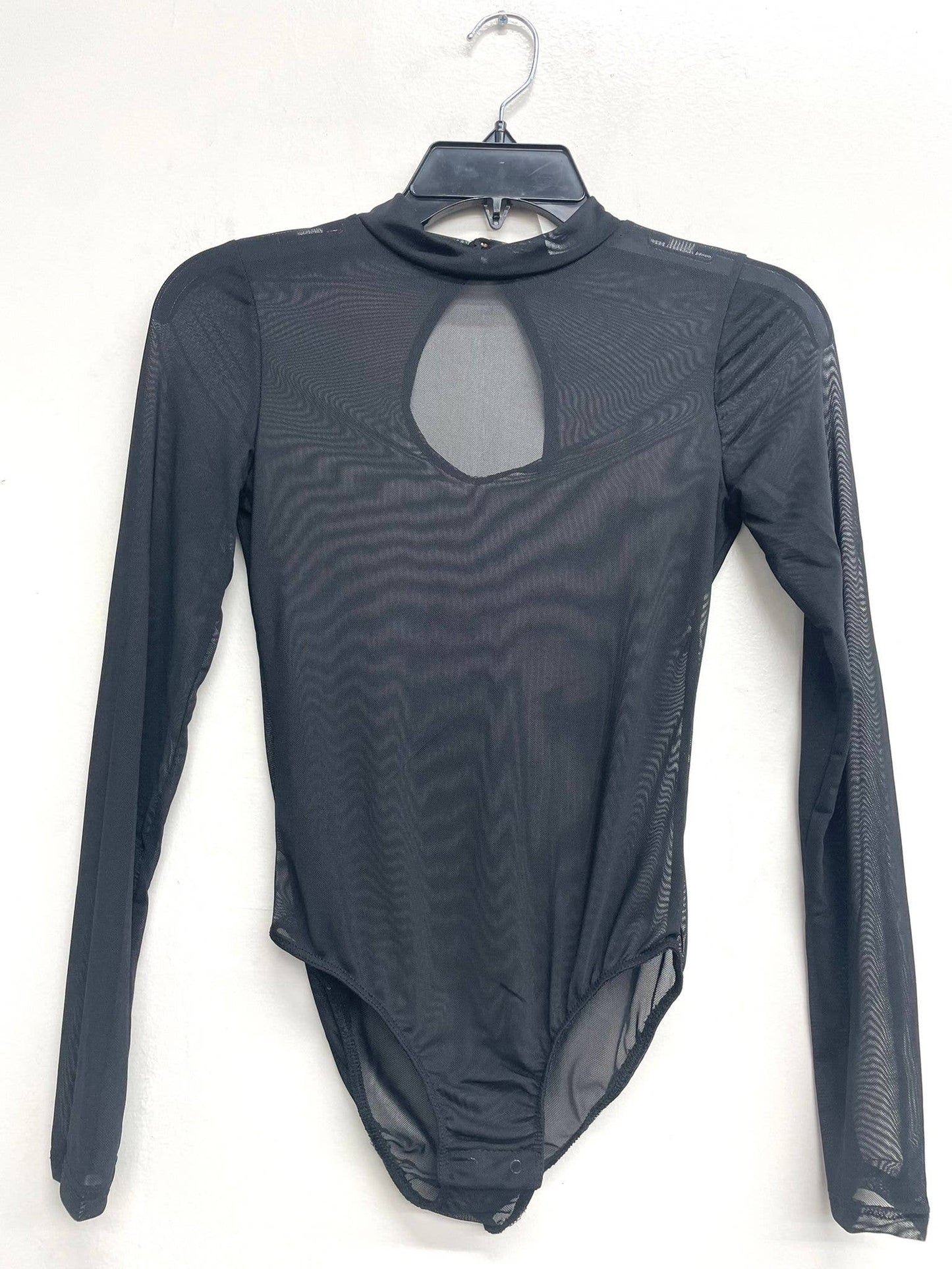 Mesh Mock Neck Bodysuit: