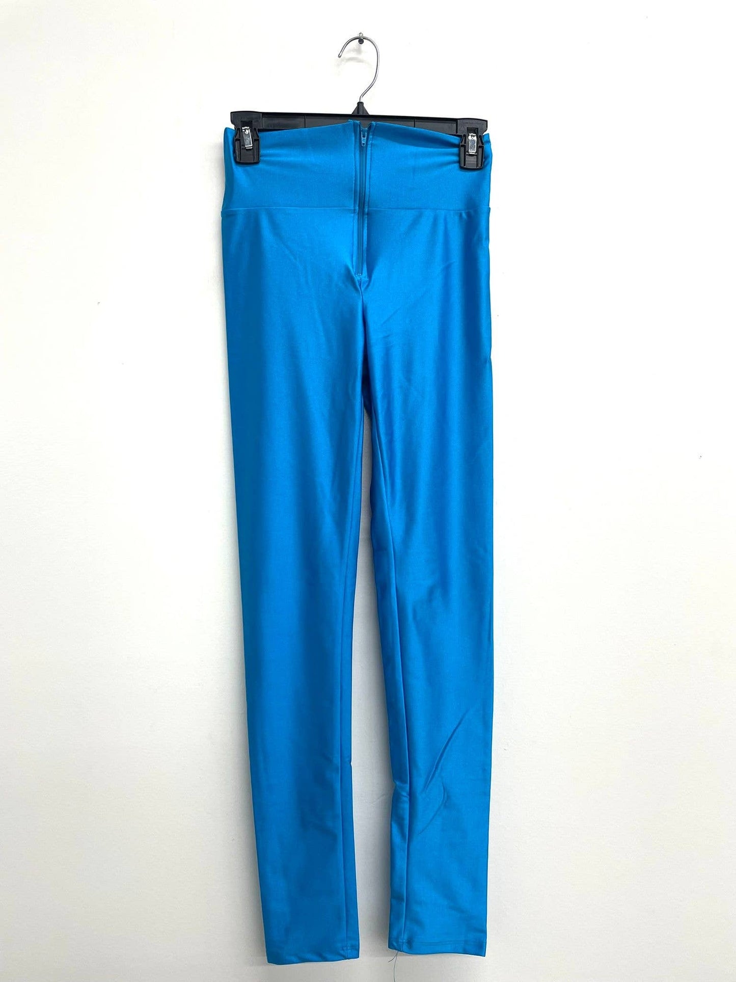 High Waist Zipper Leggings Dark Colors: RED