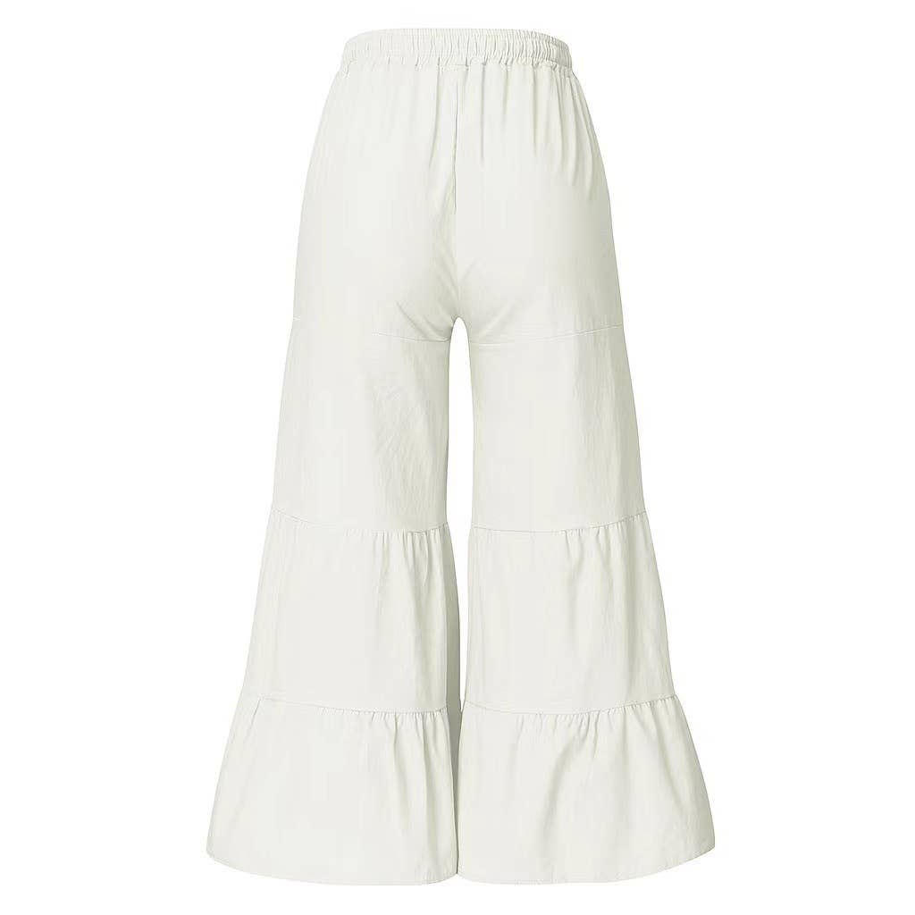 WHITE WIDE LEG PANTS