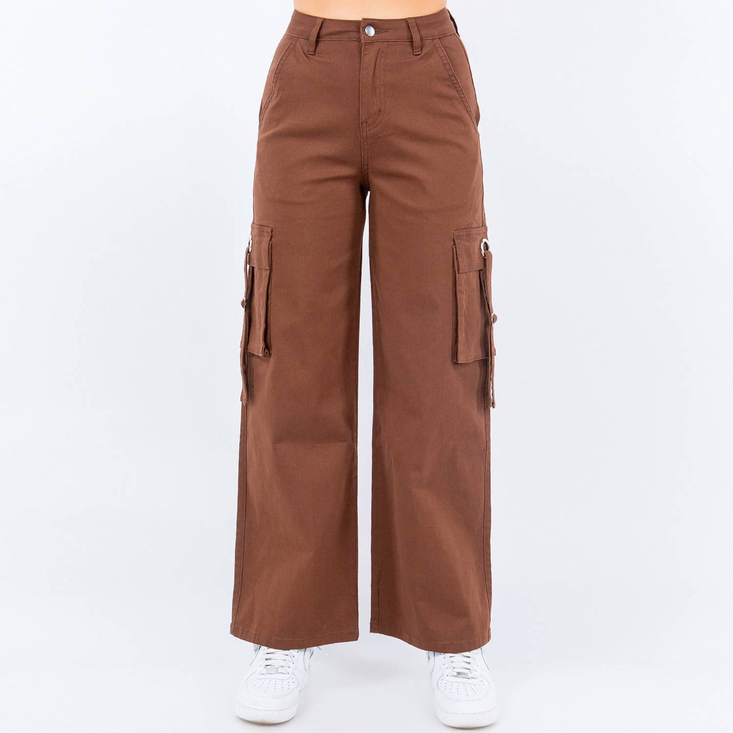WIDE LEG PANTS OLIVE