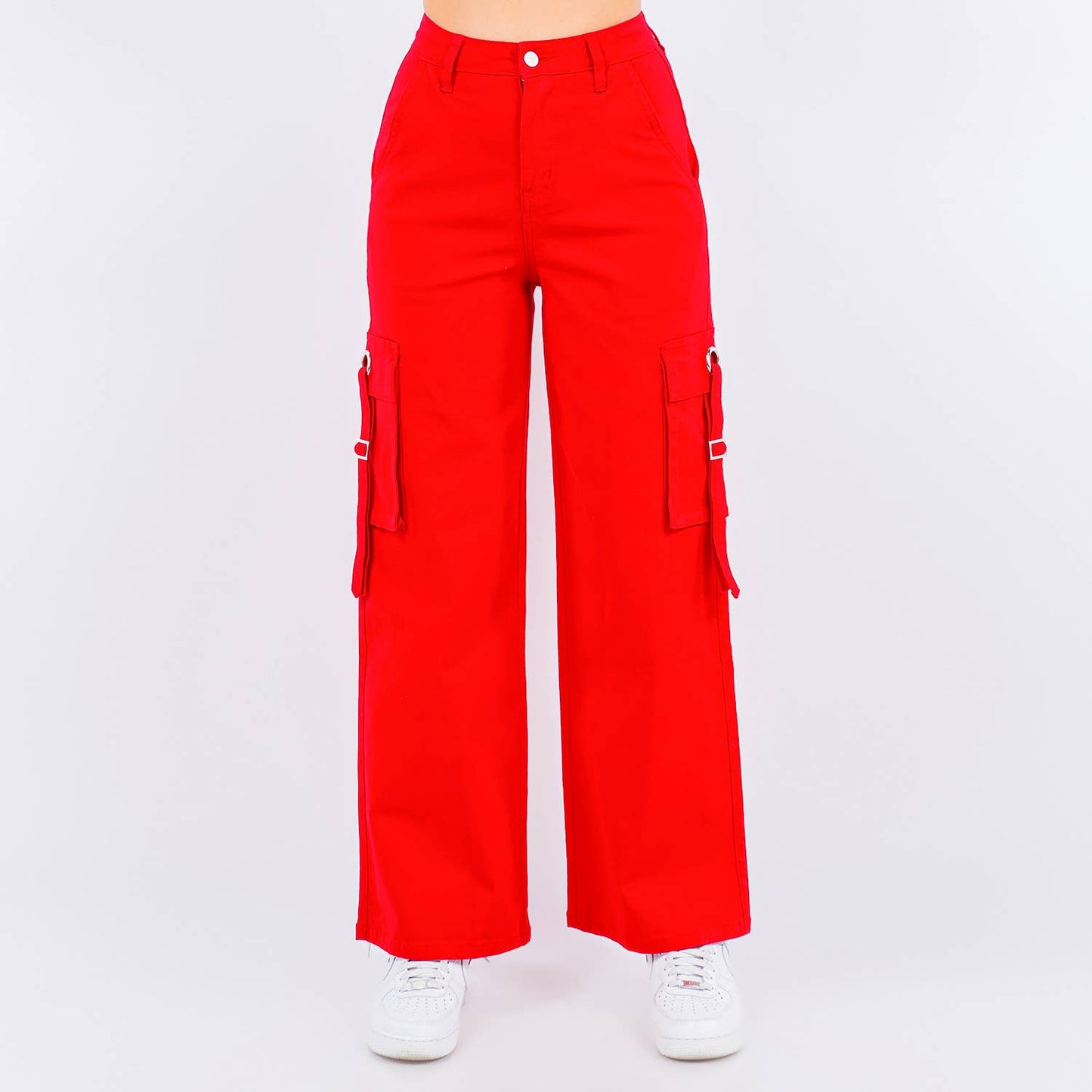 WIDE LEG PANTS OLIVE