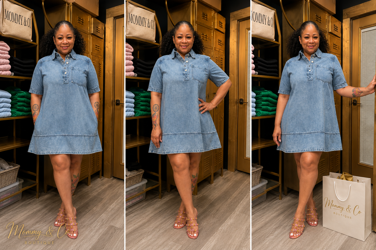 A Line Collar Dress