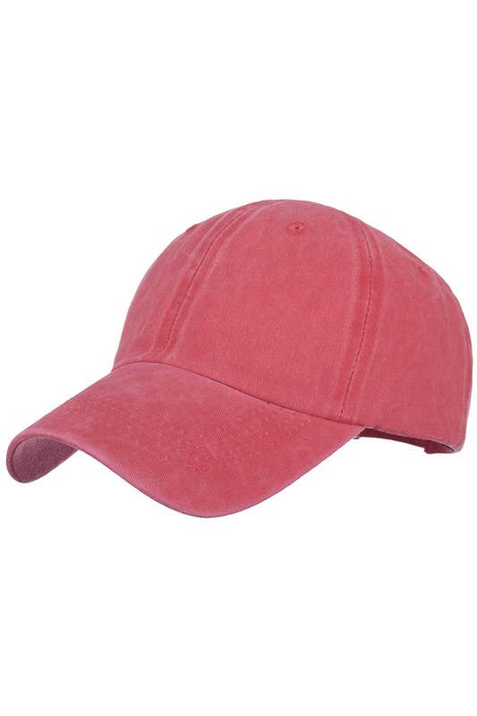 WASHED BRUSHED COTTON VINTAGE BASEBALL CAP GRAY