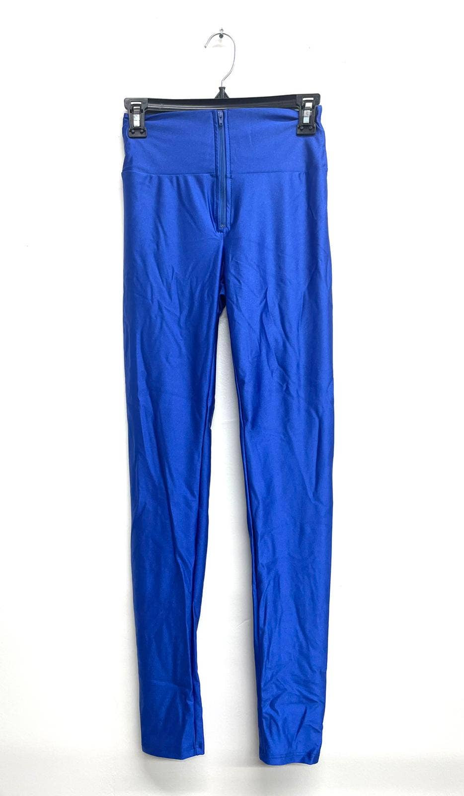 High Waist Zipper Leggings Dark Colors: RED
