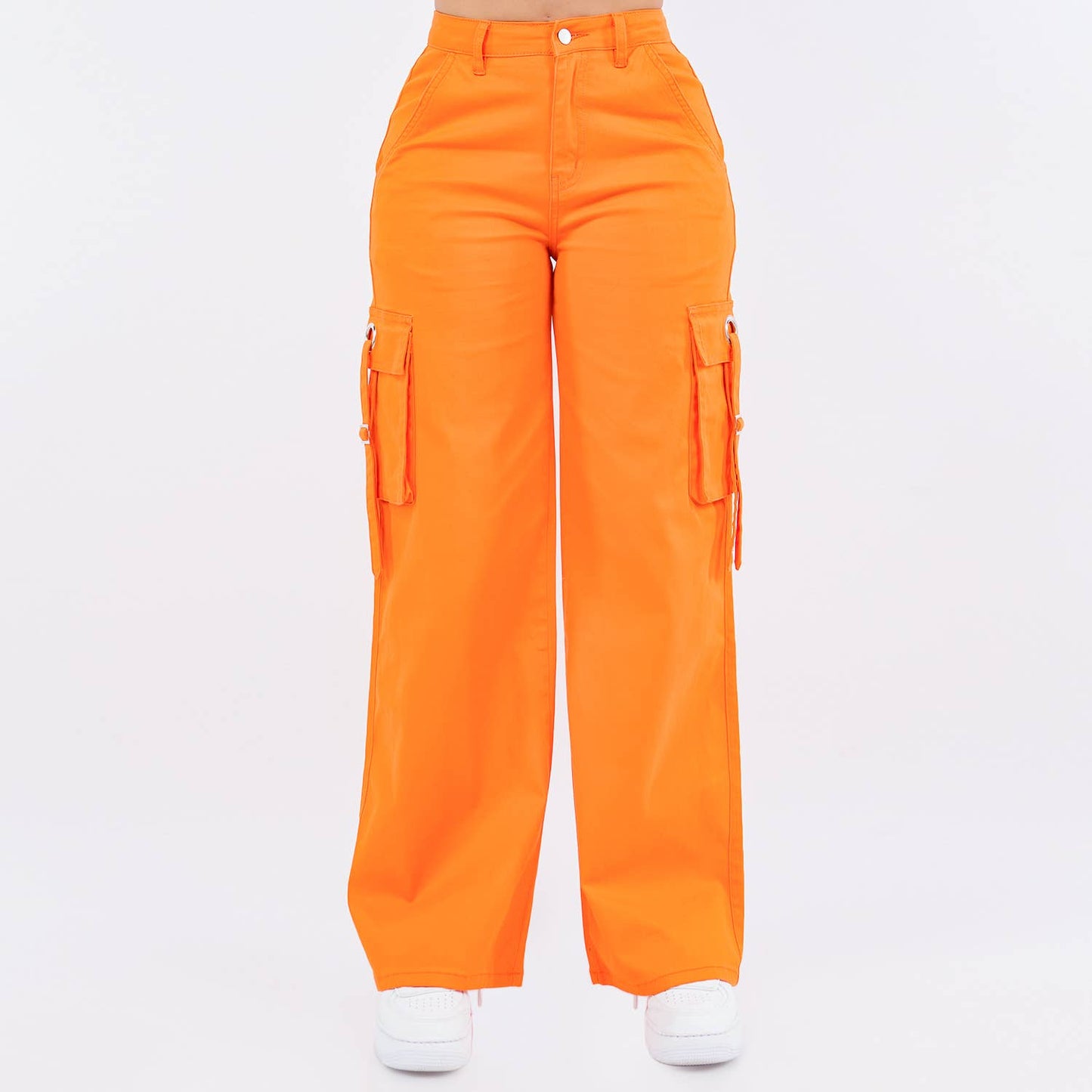 WIDE LEG PANTS OLIVE