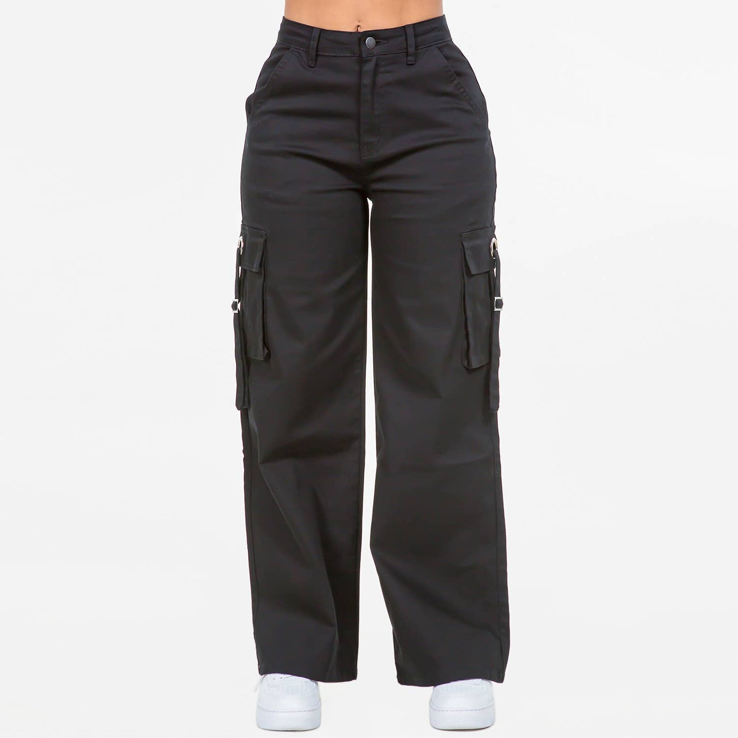 WIDE LEG PANTS OLIVE