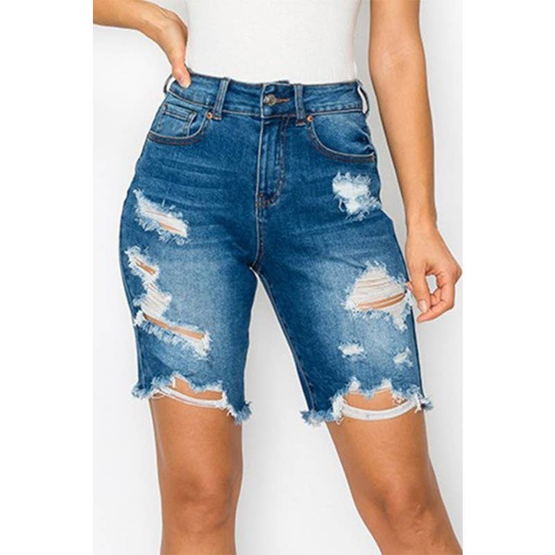 Paperdoll - AUTHENTIC DESTRUCTED BOYFRIEND BERMUDA