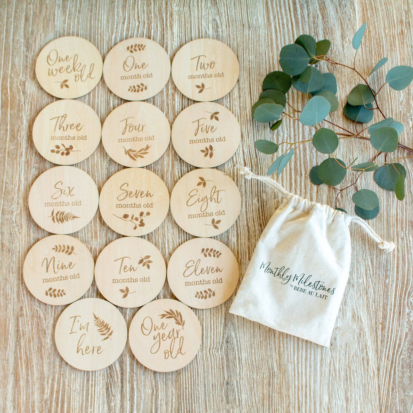 Bebe Au Lait - Monthly Milestone Moments Set