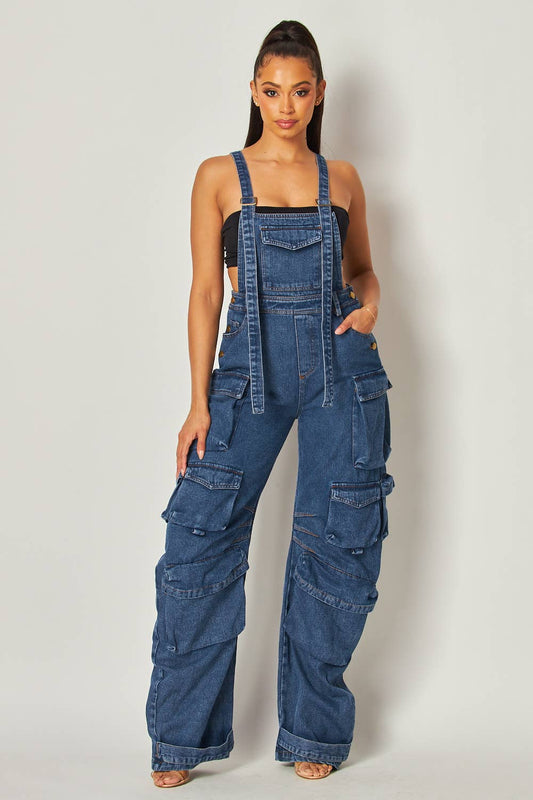 STRAPPY CARGO JUMPSUIT
