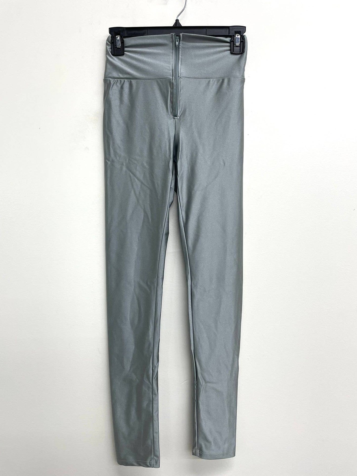 High Waist Zipper Leggings Dark Colors: