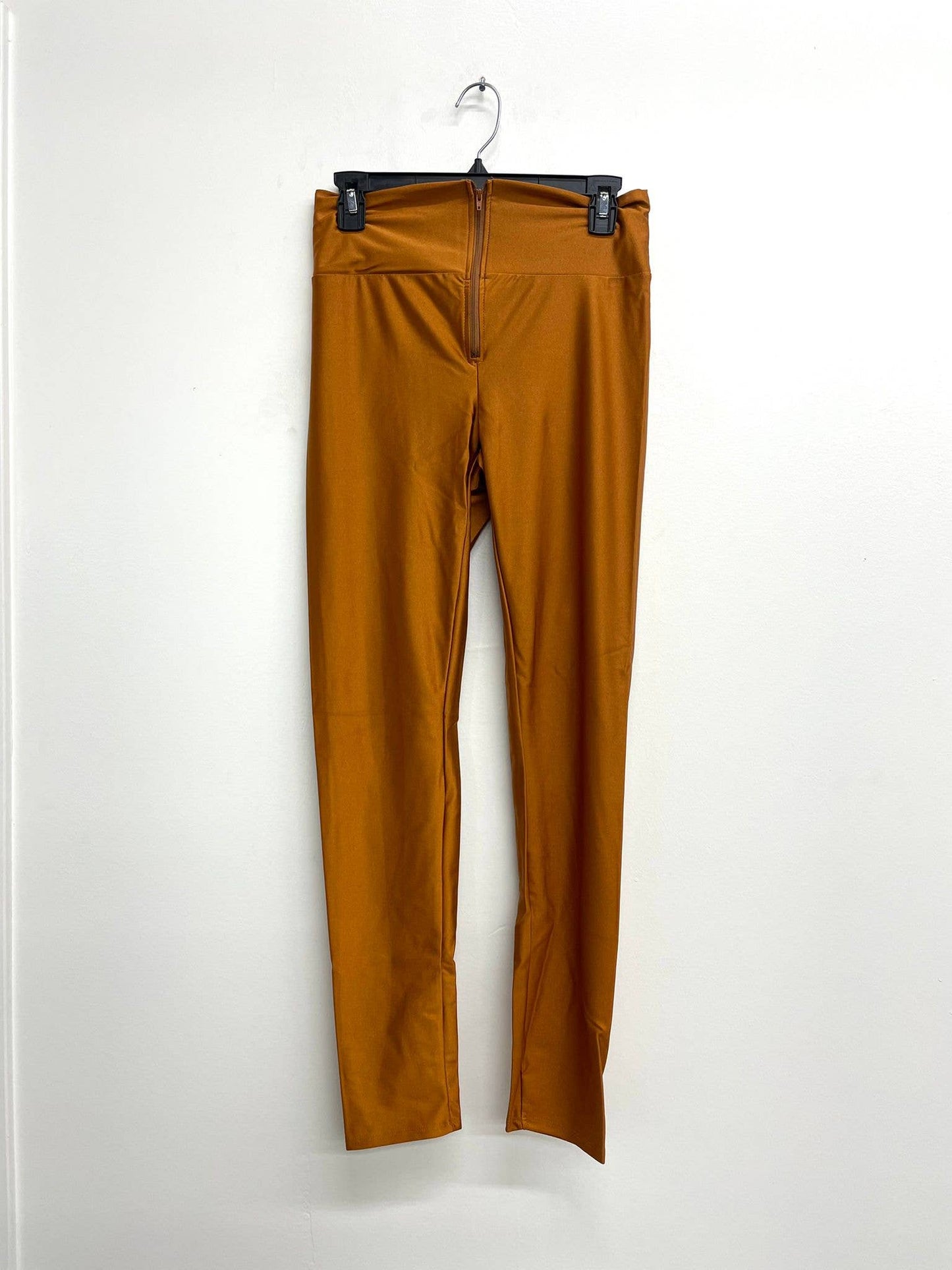 High Waist Zipper Leggings Dark Colors: