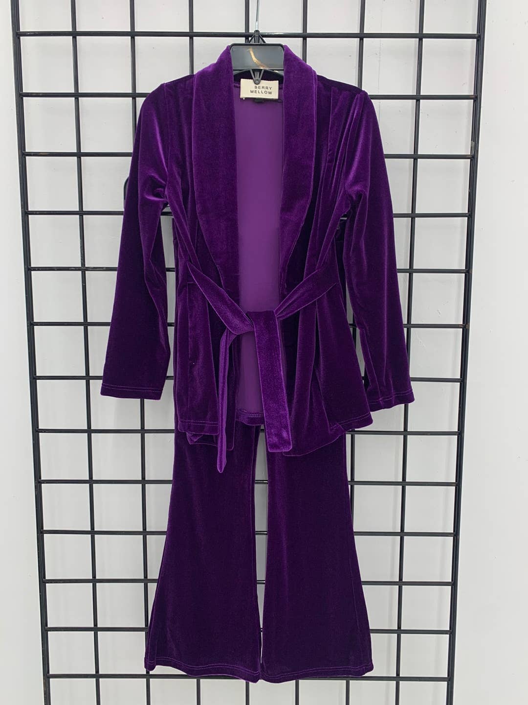 Cherry Mellow - "Purple velvet" kimono set