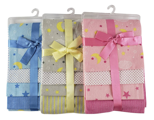 Bambini Infant Wear inc. - Bambini Four Pack Receiving Blanket