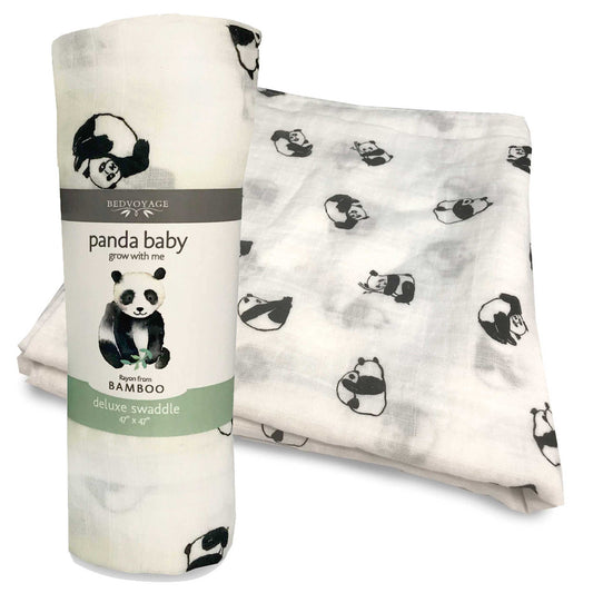 BedVoyage - BedVoyage Rayon Bamboo Panda Baby Swaddle