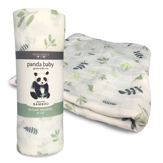 BedVoyage - BedVoyage Rayon Bamboo Panda Baby Swaddle